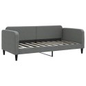 Sofa rozsuwana z szufladami, ciemnoszara, 90x190 cm, tkanina Lumarko! Lumarko!