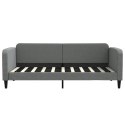 Sofa rozsuwana z szufladami, ciemnoszara, 90x190 cm, tkanina Lumarko! Lumarko!