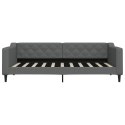 Sofa rozsuwana z szufladami, ciemnoszara, 90x190 cm, tkanina Lumarko! Lumarko!