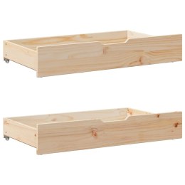 Szuflady pod łóżko, z kółkami, 2 szt., 90x55x16 cm, sosna Lumarko! Lumarko!