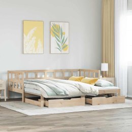 Sofa rozsuwana z szufladami, bez materaca, 90x200 cm Lumarko! Lumarko!