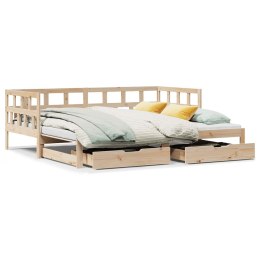 Sofa rozsuwana z szufladami, bez materaca, 90x200 cm Lumarko! Lumarko!