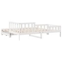 Sofa rozsuwana z szufladami, bez materaca, białe, 90x190 cm Lumarko! Lumarko!