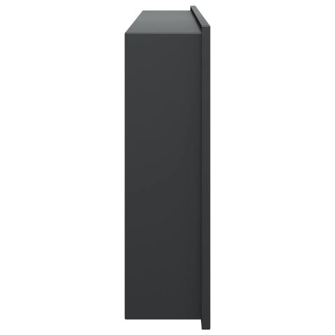 Wnęka prysznicowa, czarna matowa, 62x32x9 cm, stal nierdzewna Lumarko! Lumarko!