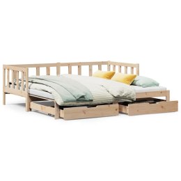 Sofa rozsuwana z szufladami, bez materaca, 80x200 cm Lumarko! Lumarko!