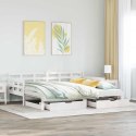 Sofa rozsuwana z szufladami, bez materaca, białe, 80x200 cm Lumarko! Lumarko!