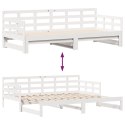 Sofa rozsuwana z szufladami, bez materaca, białe, 80x200 cm Lumarko! Lumarko!