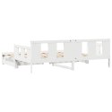 Sofa rozsuwana z szufladami, bez materaca, białe, 90x190 cm Lumarko! Lumarko!