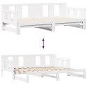 Sofa rozsuwana z szufladami, bez materaca, białe, 90x190 cm Lumarko! Lumarko!