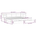 Sofa rozsuwana z szufladami, bez materaca, białe, 90x200 cm Lumarko! Lumarko!