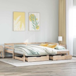 Sofa rozsuwana z szufladami, bez materaca, 80x200 cm Lumarko! Lumarko!
