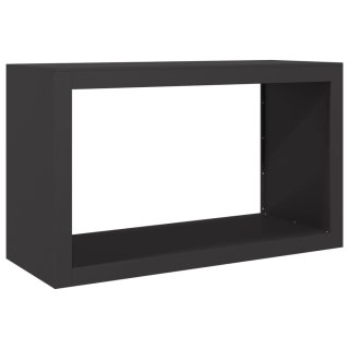 Stojak na drewno opałowe, czarny, 100x40x60 cm, stalowy Lumarko! Lumarko!
