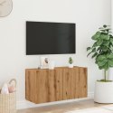 Ścienna szafka TV, dąb artisian, 80x30x41 cm Lumarko! Lumarko!