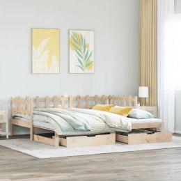 Sofa rozsuwana z szufladami, bez materaca, 90x200 cm Lumarko! Lumarko!