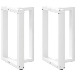 Nogi do stołu jadalnego, 2 pcs., białe, 50x35x(72-73) cm, stal Lumarko! Lumarko!