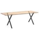 Nogi do stołu jadalnego, 2 szt., antracyt, 80x(72-73) cm, stal Lumarko! Lumarko!