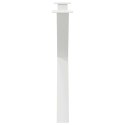 Nogi do stołu jadalnego, 3 pcs., białe, 90x(72-73) cm, stal Lumarko! Lumarko!