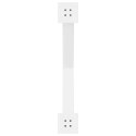 Nogi do stołu jadalnego, 3 pcs., białe, 90x(72-73) cm, stal Lumarko! Lumarko!