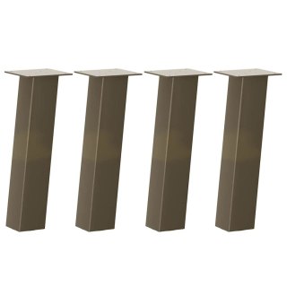 Nogi do stolika kawowego, 4 szt., naturalna stal, 30 cm, stal Lumarko! Lumarko!