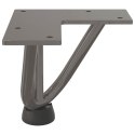 Nogi do stołu Hairpin, 4 szt., naturalna stal, 10 cm, lita stal Lumarko! Lumarko!