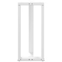 Nogi do stołu barowego, 2 szt., białe, 50x35x(90-91) cm, stal Lumarko! Lumarko!