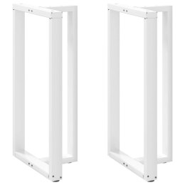 Nogi do stołu barowego, 2 szt., białe, 60x35x(110-111) cm, stal Lumarko! Lumarko!