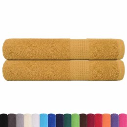 Ręczniki 2 szt. Złoty 100x200 cm 360 gsm 100% bawełna Lumarko! Lumarko!