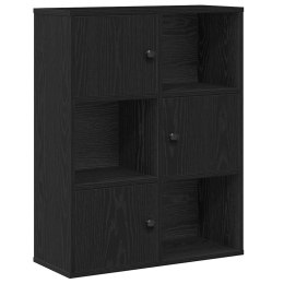 Regał, czarny, 60x24x76,5 cm, materiał drewnopochodny Lumarko! Lumarko!