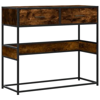 Stolik konsolowy, przydymiony dąb, 90x35x80 cm Lumarko! Lumarko!
