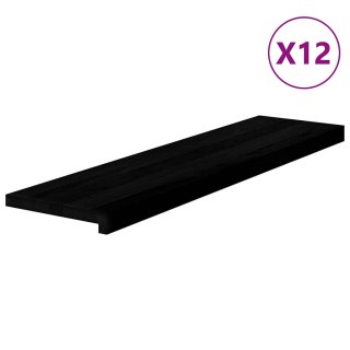 Stopnie schodowe 12 szt. brązowe 100x25x2 cm lite drewno dębowe Lumarko! Lumarko!
