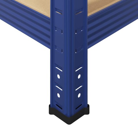 Regały z 4 półkami, 4 szt., niebieskia Lumarko! Lumarko!