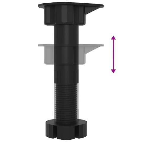 Zestaw szafek kuchennych Lucca, 14-częściowy, czarna Lumarko! Lumarko!