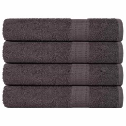 Ręczniki, 4 szt., antracyt, 100x200 cm, 360 g/m², bawełna 100% Lumarko! Lumarko!