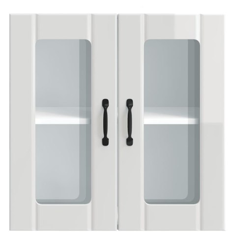 Szafka ścienna kuchenna ze szklanymi drzwiami, Lucca, biała Lumarko! Lumarko!