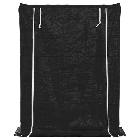 Stojak na drewno opałowe z drutem stalowym, 150x40x200 cm Lumarko! Lumarko!