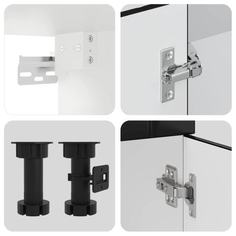 Zestaw szafek kuchennych, Kalmar, 11-częściowy, czarna Lumarko! Lumarko!