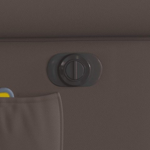 Elektryczny fotel masażu z funkcją rozkładania lśniący brązowy Lumarko! Lumarko!