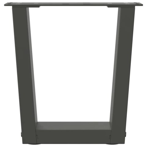 Nogi stołu jadalnego w kształcie litery V 2 szt. Antracyt Stal Lumarko!