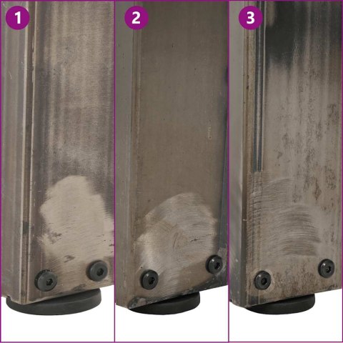 Nogi do stołu jadalnego w kształcie litery V 3 szt. Stal Lumarko!