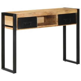 Konsola Stolik 100x35x75 cm lite drewno surowe mango Lumarko!