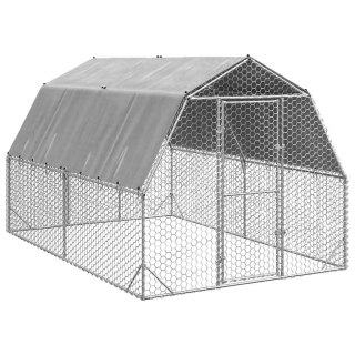 Kurnik z dachem 2,5x4x2,25 m Stal ocynkowana Lumarko!