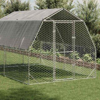 Kurnik z dachem 2,5x4x2,25 m Stal ocynkowana Lumarko!