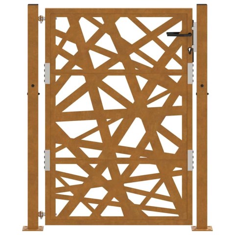 Brama ogrodowa 105x130 cm Stal nierdzewna Lekka konstrukcja Lumarko!