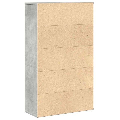 Regał, szarość betonu, 60x24x101,5 cm, materiał drewnopochodny Lumarko!