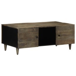 Stolik kawowy Jasnoszary 100x54x40 cm Drewno lite Mango Lumarko!