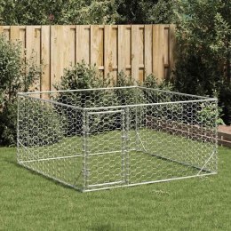 Zewnętrzna buda dla psa z drzwiami 2x2x1 m Stal ocynkowana Lumarko!