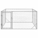 Zewnętrzna buda dla psa z drzwiami 2x2x1 m Stal ocynkowana Lumarko!