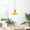 Lampa wisząca z regulacją wysokości E27 połysk żółty metal Lumarko!