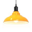 Lampa wisząca z regulacją wysokości E27 połysk żółty metal Lumarko!