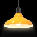 Lampa wisząca z regulacją wysokości E27 połysk żółty metal Lumarko!